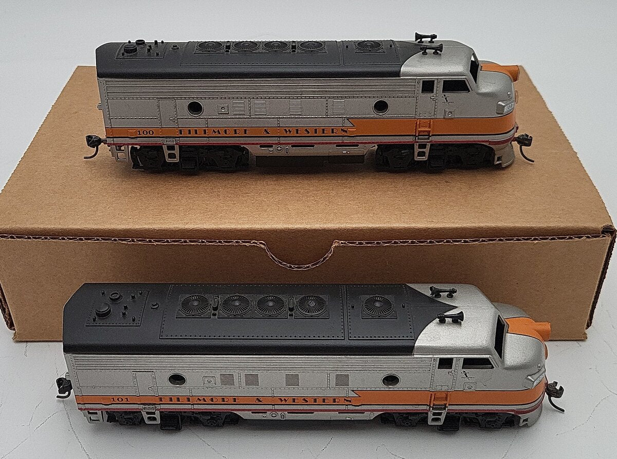 Athearn HO Scale Filmore & Western Diesel Locomotives #100 & #101 EX