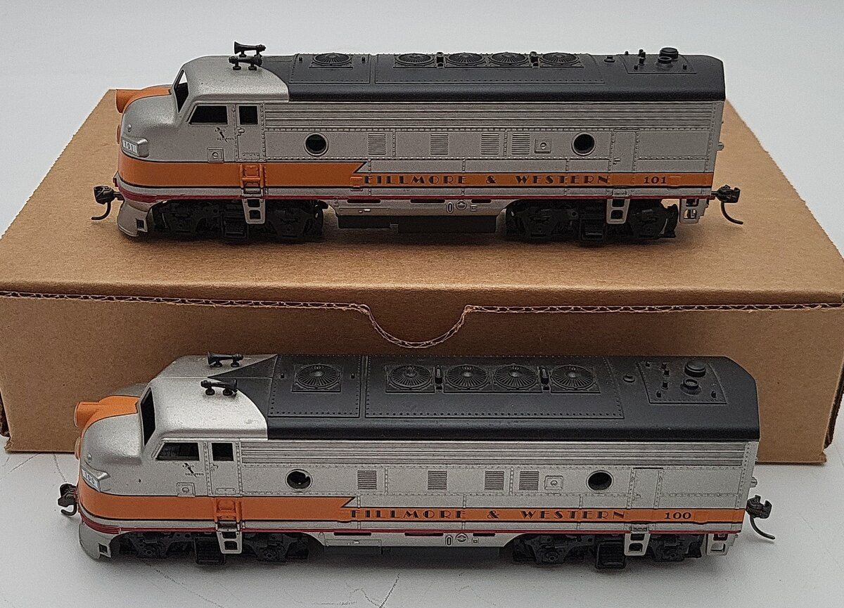Athearn HO Scale Filmore & Western Diesel Locomotives #100 & #101 EX