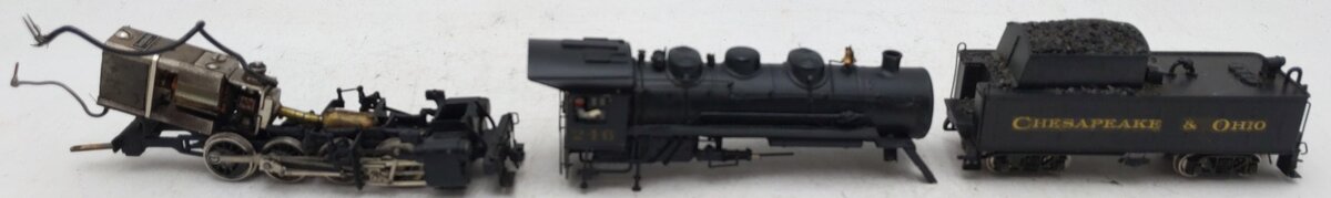 Tenshodo 233 HO Scale BRASS 0-8-0 Steam Loco & Tender - Painted/Box