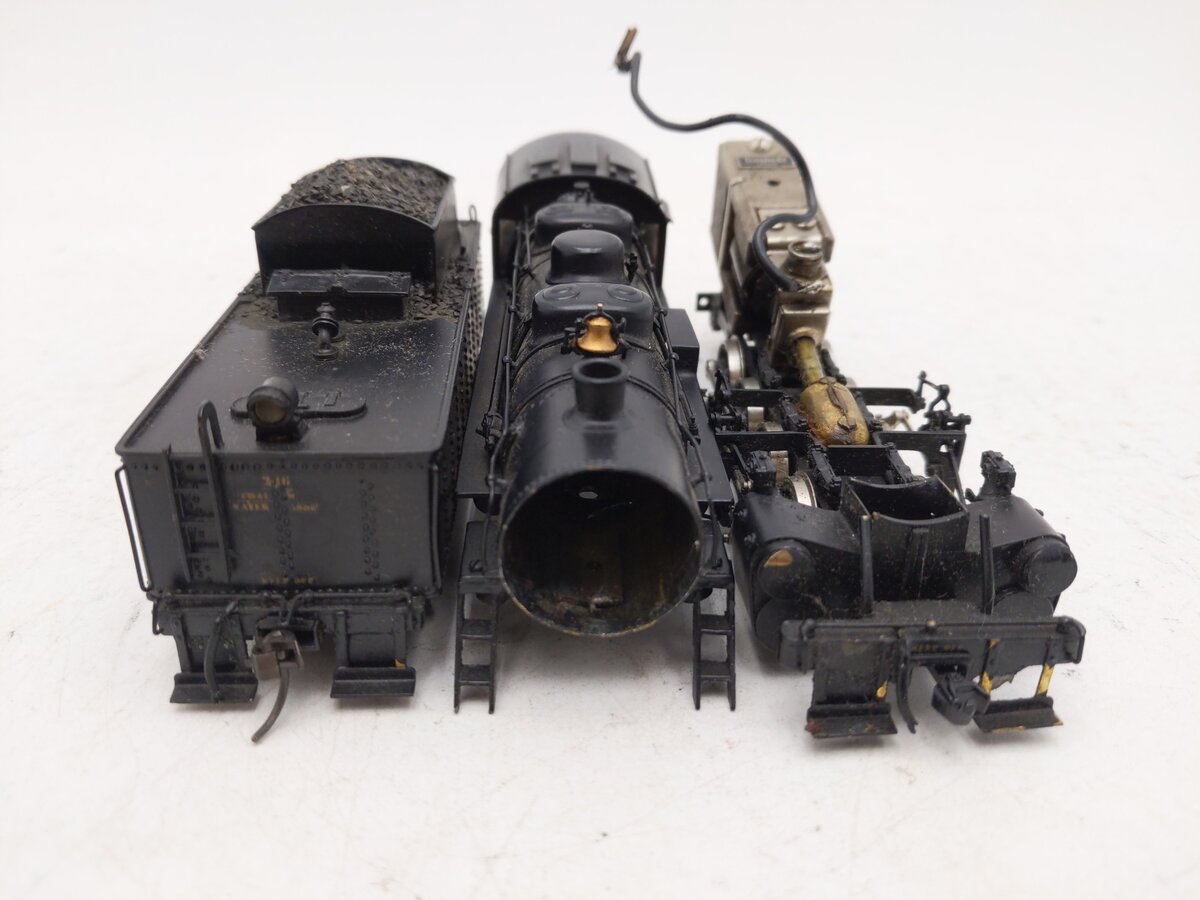Tenshodo 233 HO Scale BRASS 0-8-0 Steam Loco & Tender - Painted/Box
