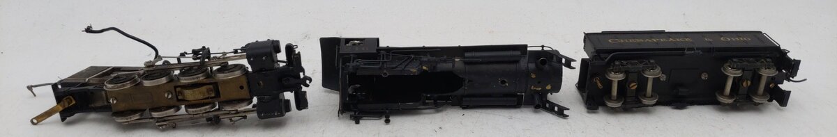 Tenshodo 233 HO Scale BRASS 0-8-0 Steam Loco & Tender - Painted/Box