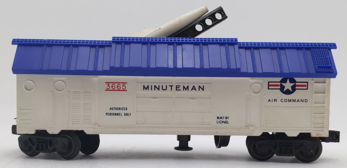 Lionel 3665 Vintage O Gauge US Air Force Minuteman Missile Launching Car VG