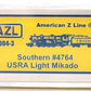 American Z-Line 50004-3 Z Southern USRA Light Mikado Steam Locomotive #4764 LN/Box