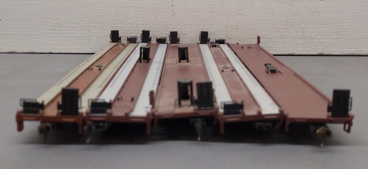 Athearn HO Scale Assorted Trailer Flatcars with Trailers [5] VG