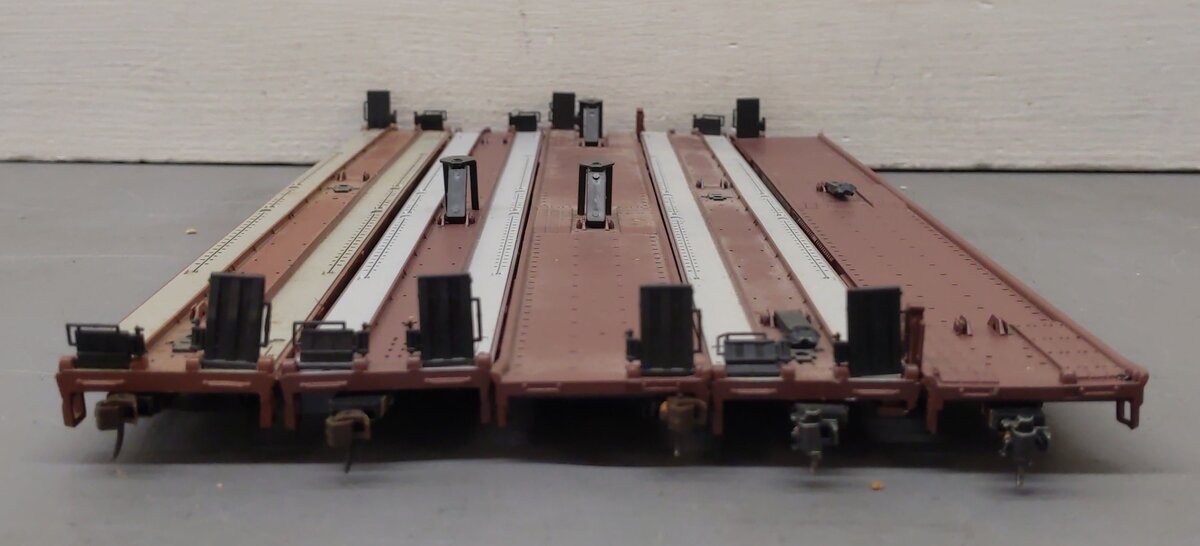Athearn HO Scale Assorted Trailer Flatcars with Trailers [5] VG