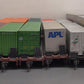 Athearn HO Scale Assorted Trailer Flatcars with Containers & Trailers [6] VG