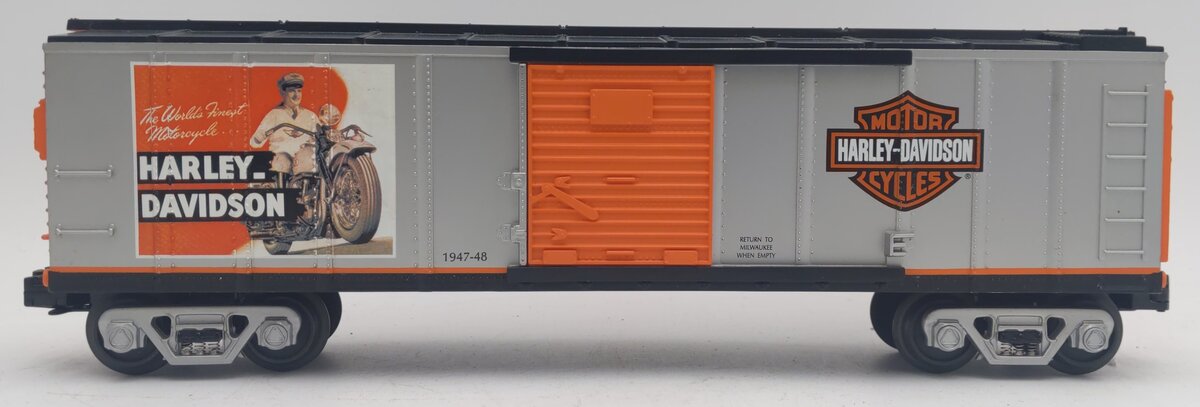 MTH 30-4120A O-Gauge Harley-Davidson Boxcar LN/Box