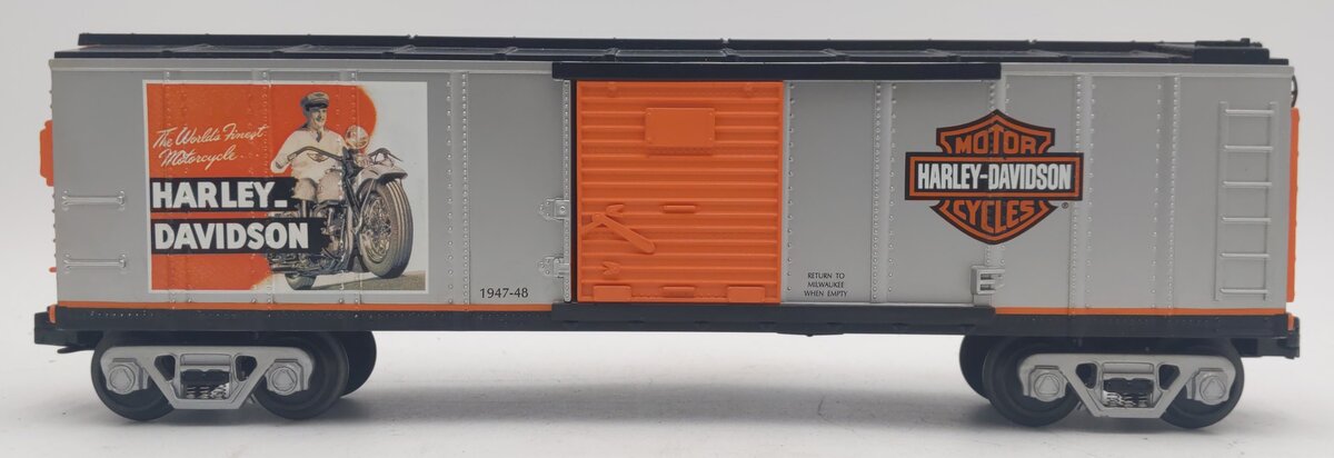MTH 30-4120A O-Gauge Harley-Davidson Boxcar LN/Box