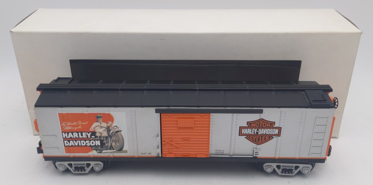 MTH 30-4120A O-Gauge Harley-Davidson Boxcar LN/Box