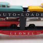 Lionel 6414 Vintage O Gauge Postwar Evans Autoloader with 4 Automobiles VG