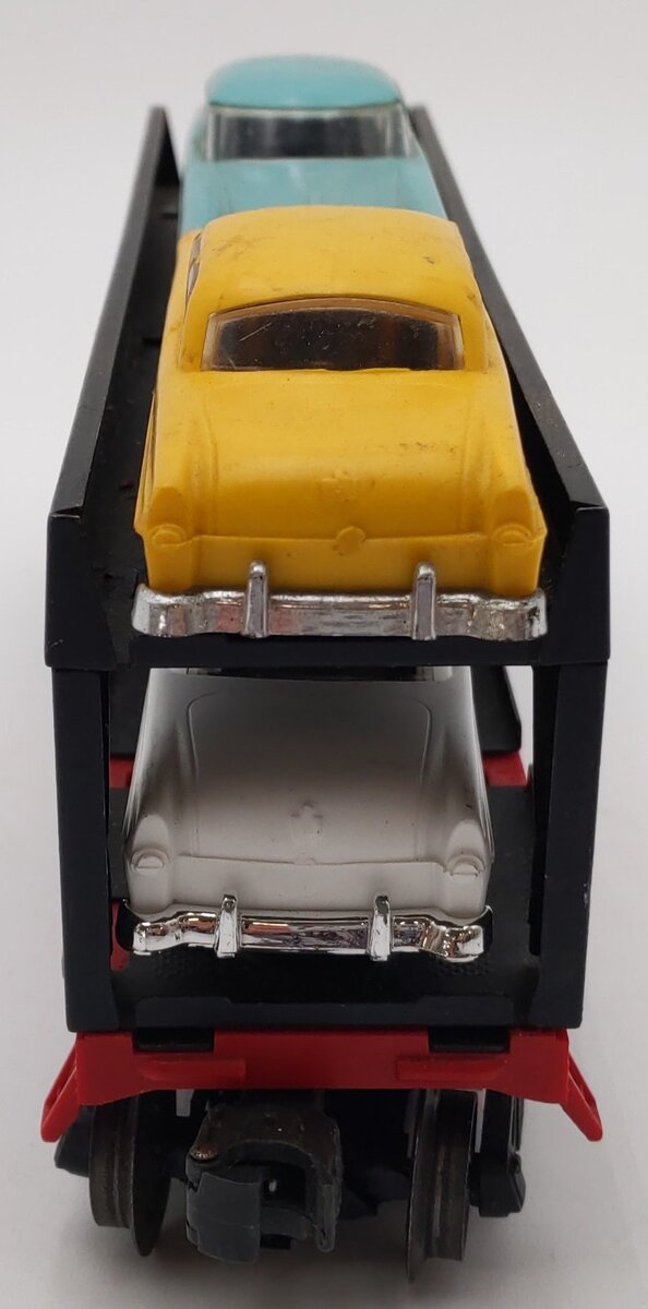 Lionel 6414 Vintage O Gauge Postwar Evans Autoloader with 4 Automobiles VG