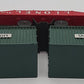 Lionel 6430 Vintage O Flatcar W/2 Green Trailer Vans VG