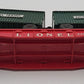 Lionel 6430 Vintage O Flatcar W/2 Green Trailer Vans VG