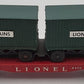 Lionel 6430 Vintage O Flatcar W/2 Green Trailer Vans VG
