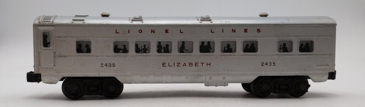 Lionel 2435 Vintage O Lionel Lines Illuminated Elizabeth Passenger Car VG