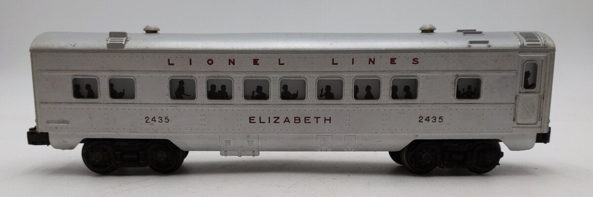 Lionel 2435 Vintage O Lionel Lines Illuminated Elizabeth Passenger Car VG