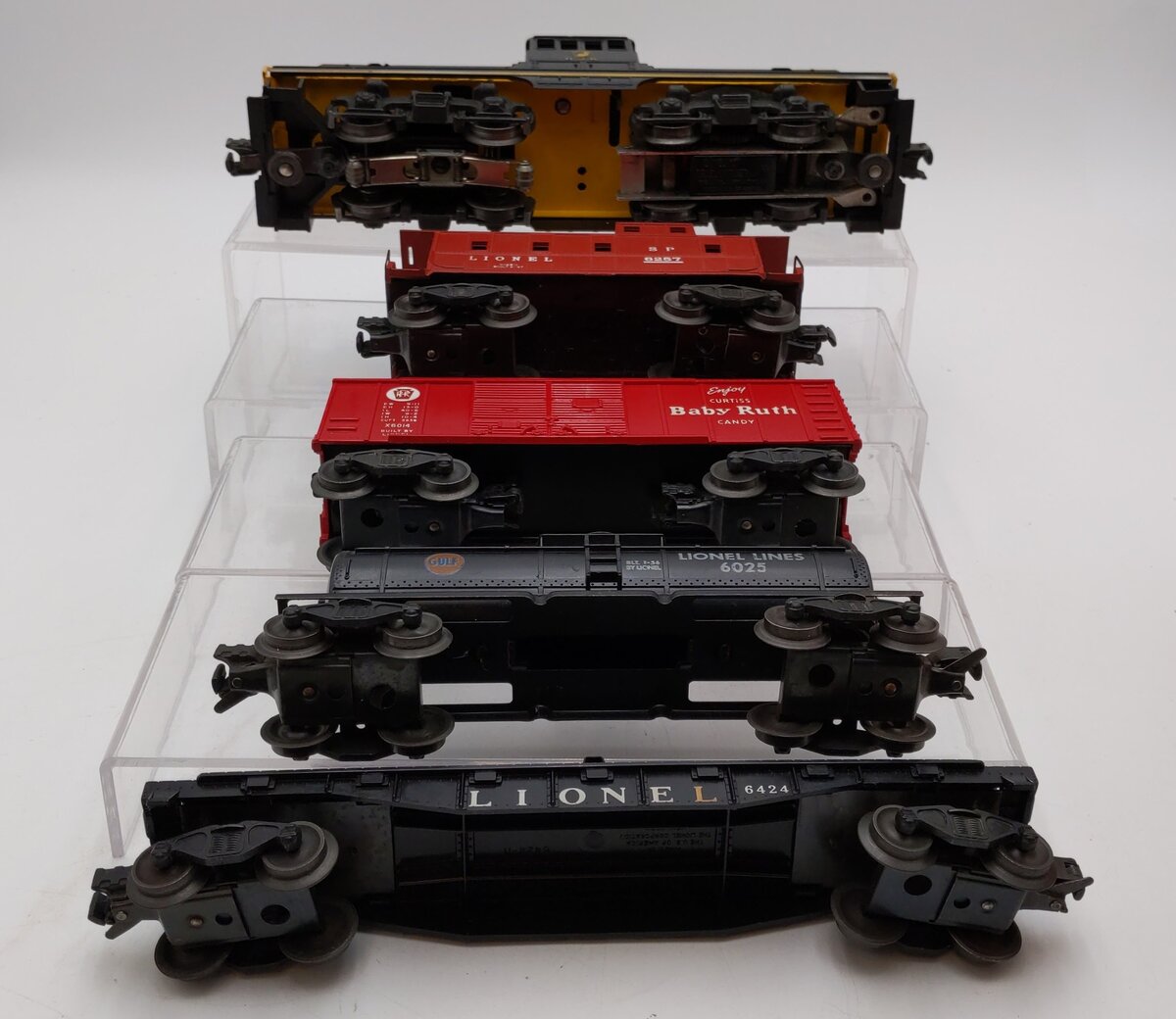 Lionel 628 Vintage O Northern Pacific 44 Ton Diesel Locomotive Train Set VG