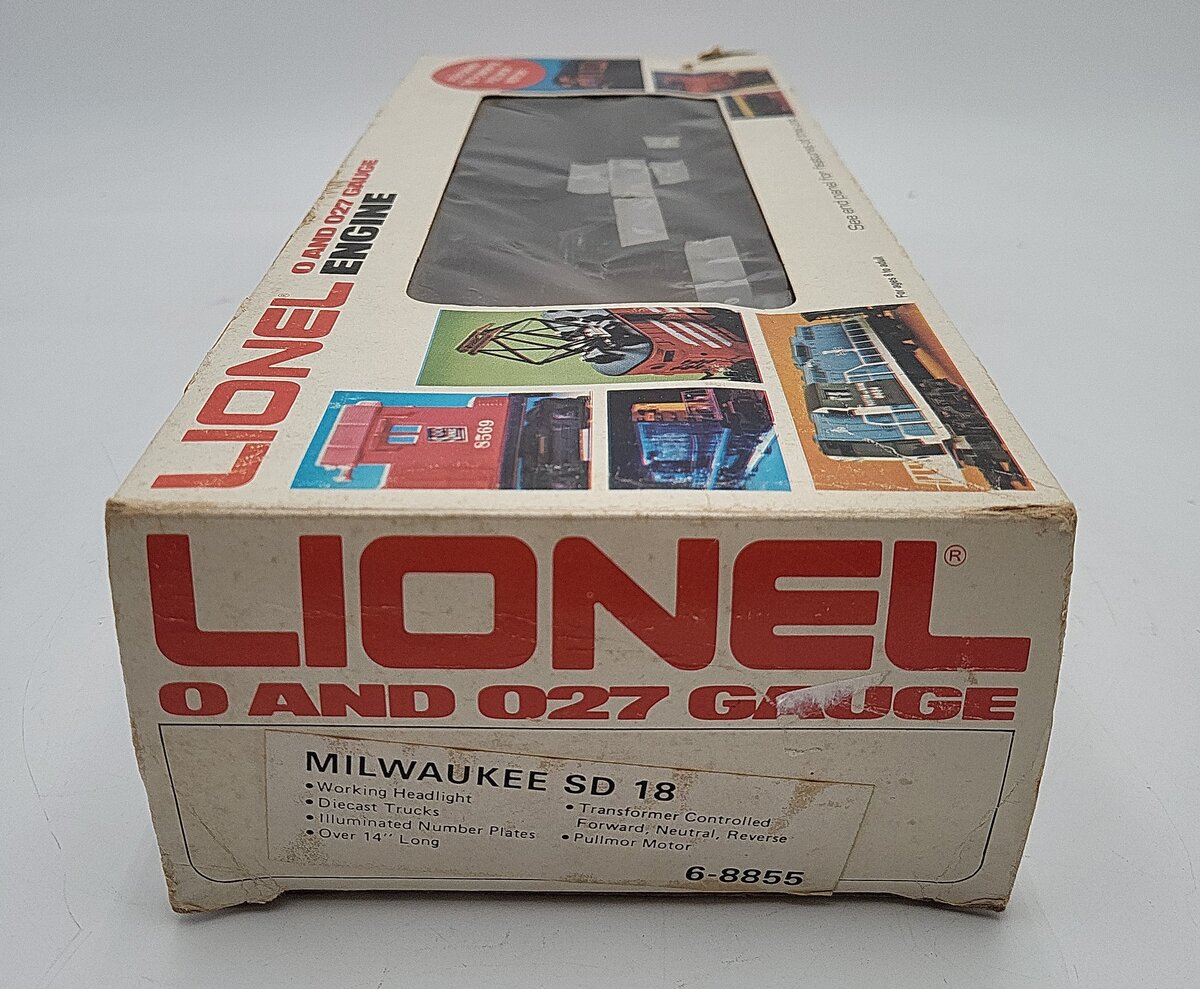 Lionel 6-8855 O Gauge Milwaukee Road SD-18 Powered Diesel Locomotive EX/Box