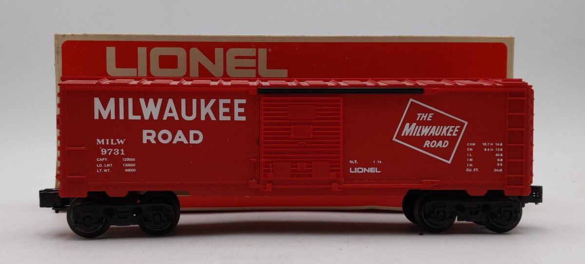 Lionel 6-9731 O Gauge Milwaukee Road Boxcar EX/Box
