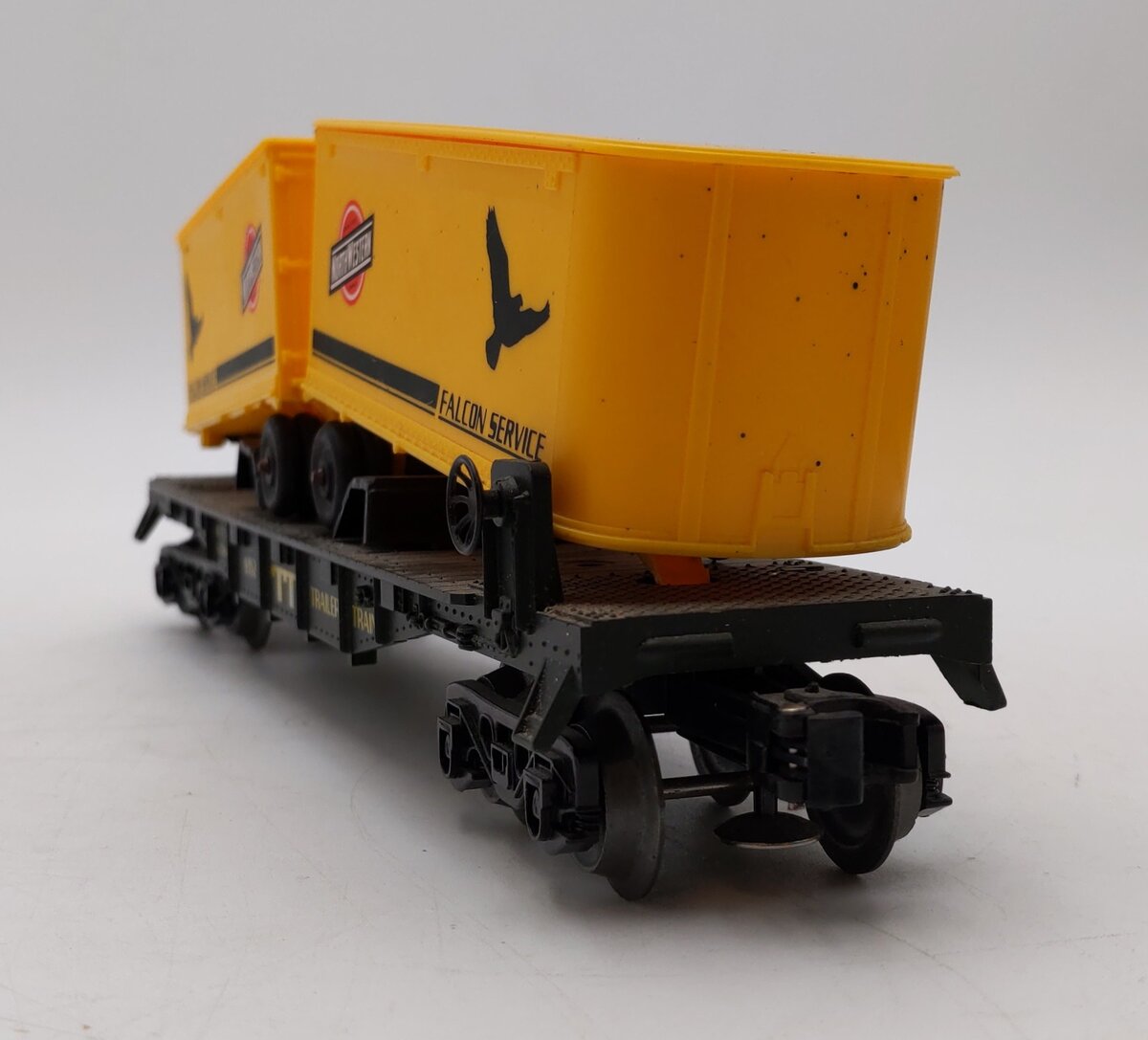 Lionel 6-9352 O Gauge Chicago & Northwestern Piggyback Flatcar w/Trailers VG/Box