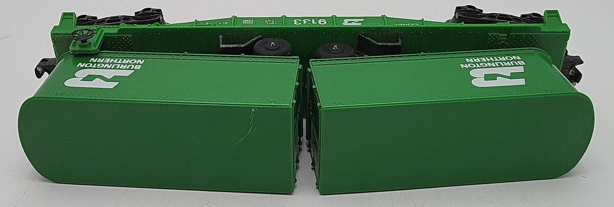 Lionel 6-9133 O Gauge Burlington Northern Flatcar #9133 with Trailers EX/Box