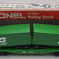 Lionel 6-9133 O Gauge Burlington Northern Flatcar #9133 with Trailers EX/Box