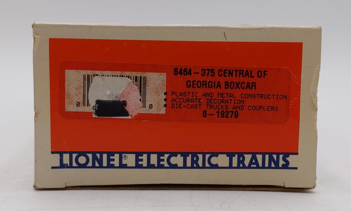 Lionel 6-19279 O Gauge Central of Georgia Boxcar #6464-375 VG/Box