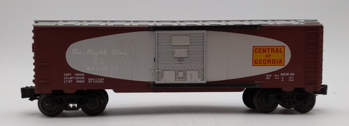Lionel 6-19279 O Gauge Central of Georgia Boxcar #6464-375 VG/Box