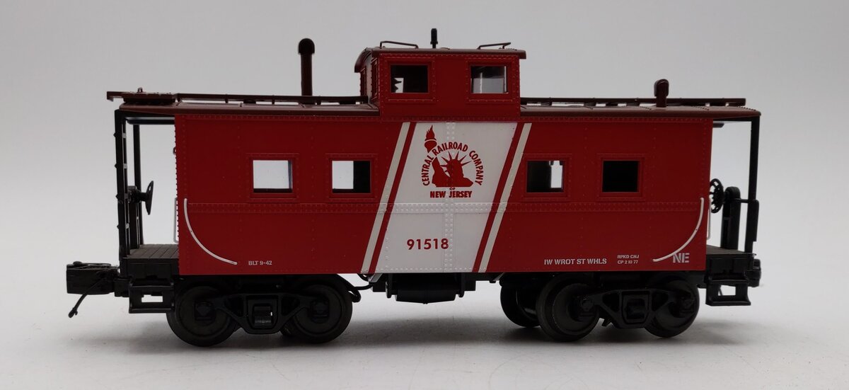 MTH 20-91355 O Gauge Jersey Central Steel Center Cupola Caboose #91518 EX/Box