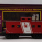 MTH 20-91355 O Gauge Jersey Central Steel Center Cupola Caboose #91518 EX/Box