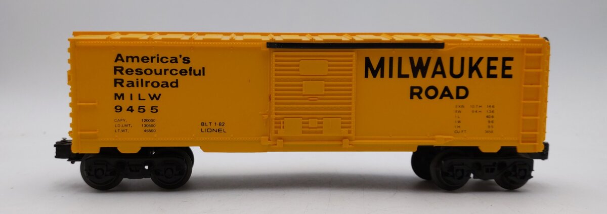 Lionel 6-9455 O Gauge Milwaukee Road Boxcar VG/Box