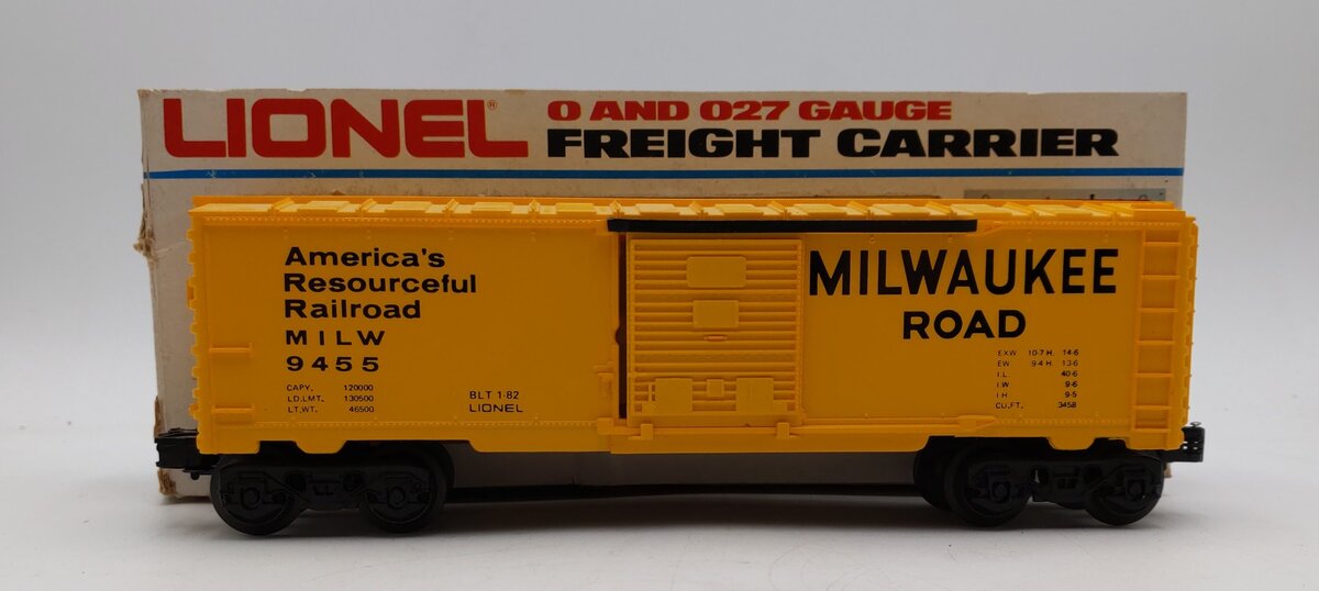 Lionel 6-9455 O Gauge Milwaukee Road Boxcar VG/Box