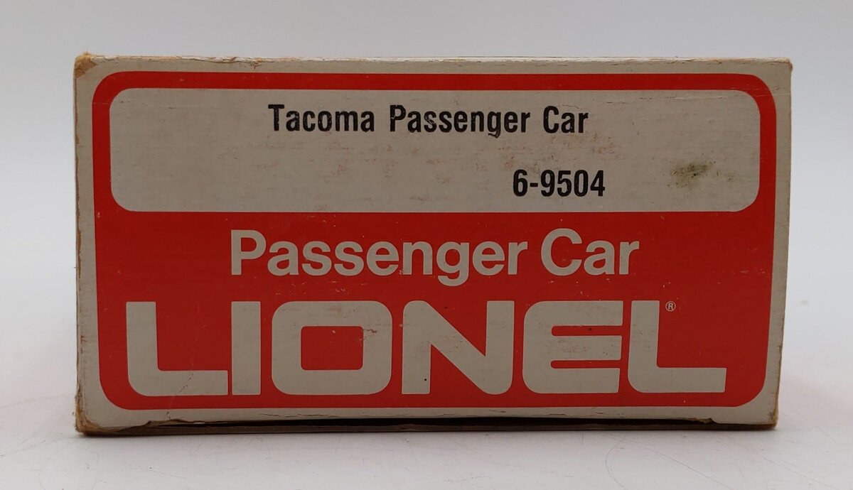 Lionel 6-9504 O Gauge Milwaukee Road "City Of Tacoma" Coach Car #9504 EX/Box