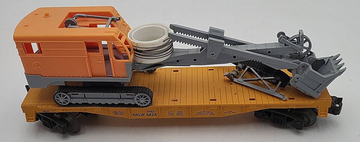 Lionel 6-16978 Milwaukee Road Flat w/P&H Power Shovel VG/Box