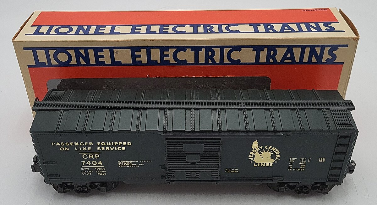 Lionel 6-7404 O Gauge Jersey Central Boxcar #7404 LN/Box
