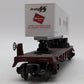 Lionel 6-52180 O Gauge Milwaukee Road Flatcar w/ Trailer #194799 VG/Box