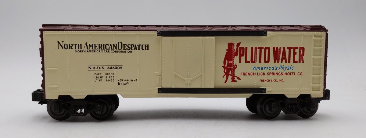 K-Line K646302 O Gauge NADX "Pluto Water" Classic Box Car #646302 VG/Box