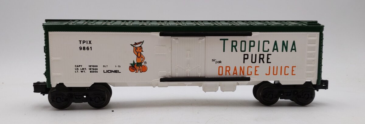 Lionel 6-9861 O Gauge Tropicana Billboard Reefer Car EX/Box