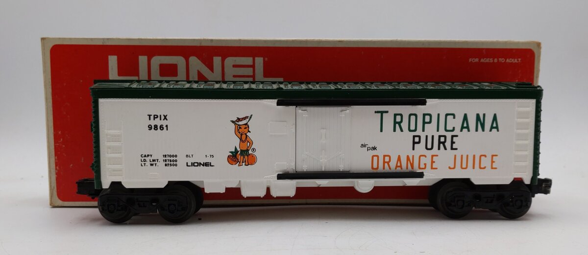 Lionel 6-9861 O Gauge Tropicana Billboard Reefer Car EX/Box