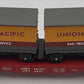 Lionel 6691 O Scale Union Pacific Flatcar w/ 2 Trailers EX