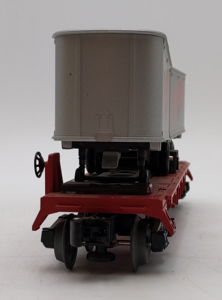 Lionel K-Line 6-21472 Ringling Bros Flatcar with 2 Trailer VG/Box