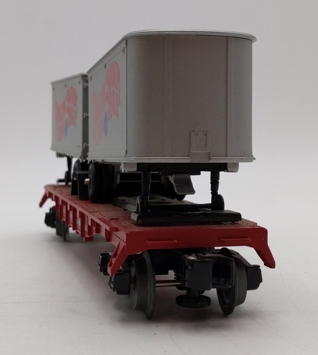 Lionel K-Line 6-21472 Ringling Bros Flatcar with 2 Trailer VG/Box