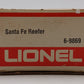 Lionel 6-9869 O Gauge Santa Fe Reefer Car EX/Box