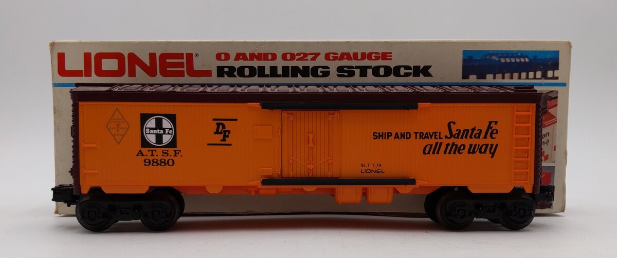 Lionel 6-9880 O Gauge AT&SF Famous American Railroad Refrigerator Car VG/Box