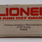 Lionel 6-9880 O Gauge AT&SF Famous American Railroad Refrigerator Car VG/Box