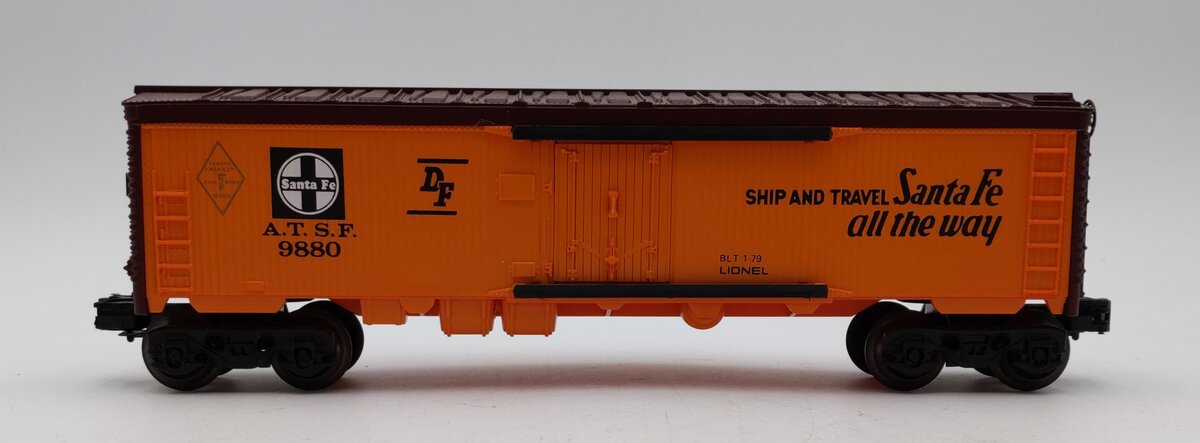 Lionel 6-9880 O Gauge AT&SF Famous American Railroad Refrigerator Car VG/Box