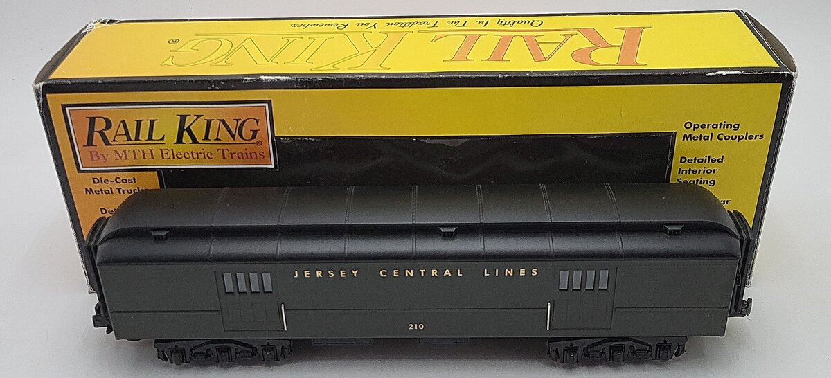MTH 30-6258B O Gauge Central of New Jersey Madison Baggage Car #210 LN/Box