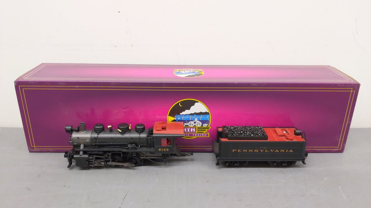 MTH 20-3453-1 Pennsylvania 0-6-0 USRA Steam Engine w/PS3 #8166 EX/Box