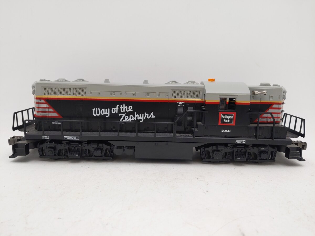 Lionel 6-18569 O Burlington Way of the Zephyrs GP-9 Diesel Locomotive #2380 EX