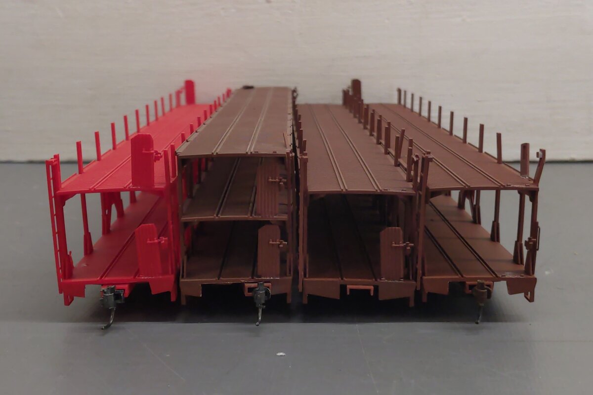 Accurail HO Scale Assorted Auto Carriers [4] VG